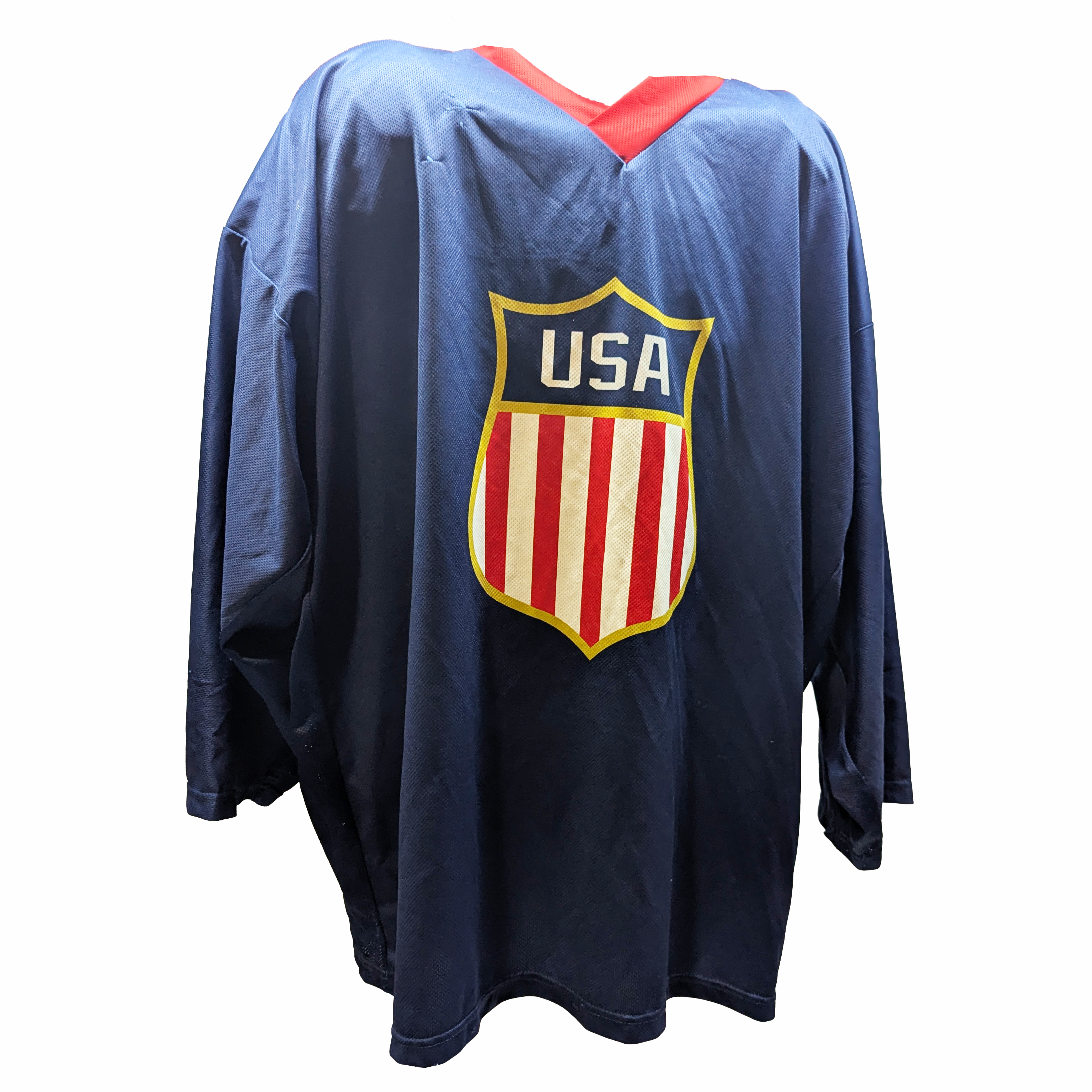 Maillot d'entraînement d'occasion de l'équipe américaine (bleu/rouge)